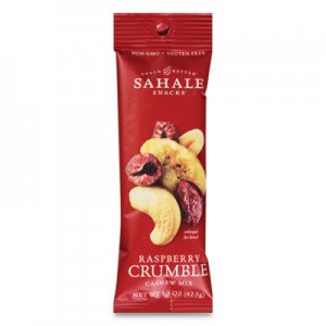 Sahale Snacks Glazed Mixes, Raspberry Crumble Cashew Trail Mix, 1.5 oz Pouch, 18/Carton SMU900362 9386900362