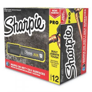Sharpie Pro Permanent Marker, Broad XL Chisel Tip, Black, Dozen SAN2018344 2018344