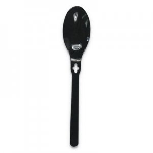 WeGo Spoon Polystyrene, Spoon, Black, 1000/Carton WEG54101100 54101100