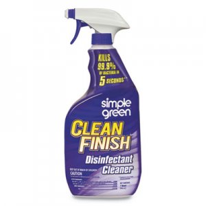 Simple Green Clean Finish Disinfectant Cleaner, Herbal, 32 oz Spray Bottle, 12/Carton SMP01032 2810001201032