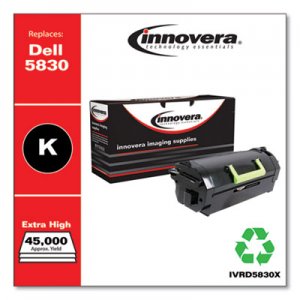 Innovera Remanufactured Black Extra High-Yield Toner, Replacement for Dell S5830 (593-BBYT), 45,000 Page-Yield IVRD5830X