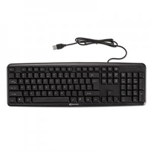 Innovera Slimline Keyboard, USB, Black IVR69201