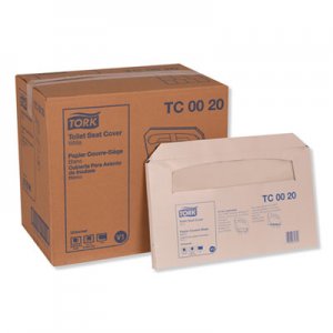 Tork Toilet Seat Cover, Half-Fold, 14.5 x 17, White, 250/Pack, 20 Packs/Carton TRKTC0020 TC0020