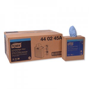 Tork Industrial Paper Wiper, 4-Ply, 8.54 x 16.5, Blue, 90 Towels/Box, 10 Box/Carton TRK440245A 440245A