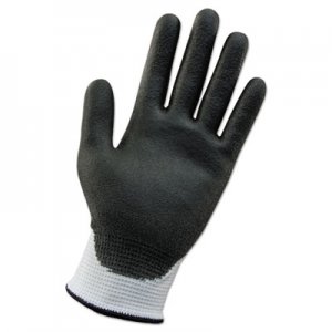 KleenGuard G60 ANSI Level 2 Cut-Resistant Glove, WHT/Blk, 230mm Length, Medium/SZ 8, 12 PR KCC38690 38690