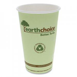 Pactiv EarthChoice Hot Cups, 16 oz, Green, 1,000/Carton PCTDPHC16EC DPHC16EC