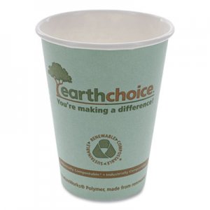 Pactiv EarthChoice Hot Cups, 12 oz, Teal, 1,000/Carton PCTDPHC12EC DPHC12EC