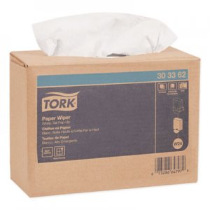 Tork Multipurpose Paper Wiper, 9.75 x 16.75, White, 125/Box, 8 Boxes/Carton TRK303362 303362