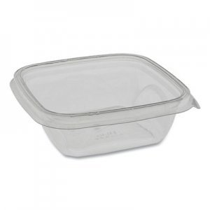 Pactiv EarthChoice Recycled PET Square Base Salad Containers, 12 oz, 5 x 5 x 1.63, Clear, 504/Carton PCTSAC0512
