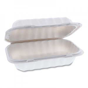 Pactiv EarthChoice SmartLock Microwavable Hinged Lid Containers, 9 x 6 x 3, White, 270/Carton PCTYCN80961 YCN809610000