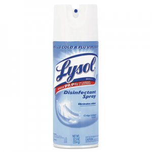 LYSOL Brand Disinfectant Spray, Crisp Linen Scent, 12.5 oz Aerosol Spray, 12/Carton RAC74186 19200-74186