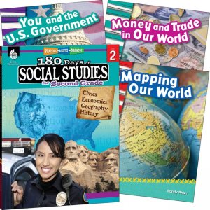 Shell Education Learn At Home Social Studies Books 118396 SHL118396