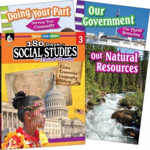 Shell Education Learn At Home Social Studies Books 118397