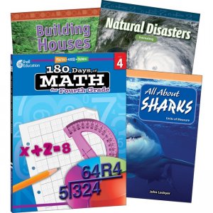 Shell Education Learn-At-Home Grade Level Math Bundle 51692 SHL51692