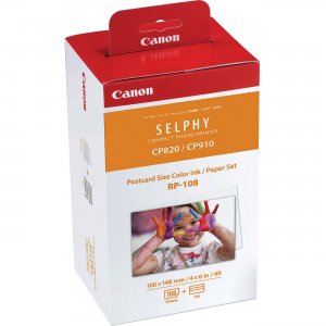 Canon High-Capacity Color Ink/Paper Set RP-108 CNMRP108