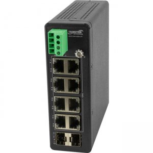 Transition Networks Unmanaged Hardened Gigabit Ethernet PoE+ Switch with Low Voltage Input SISTP1040-382B-LRT SISTP1040-382-LRT