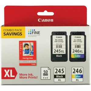 Canon XL Ink/Photo Paper Combo PG245XLCL246 CNMPG245XLCL246 PG-245 / CL-246