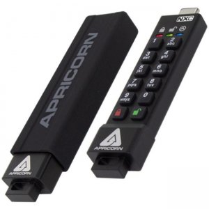 Apricorn Aegis Secure Key 3NXC 8GB USB 3.2 (Gen 1) Type C Flash Drive ASK3-NXC-8GB