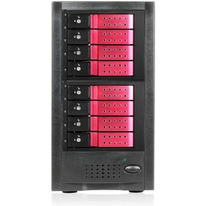 RAIDage 8-bay SAS/SATA 12Gb/s SFF-8644 Trayless Hotswap JBOD Enclosure JAGE6BT8HDRD-DE