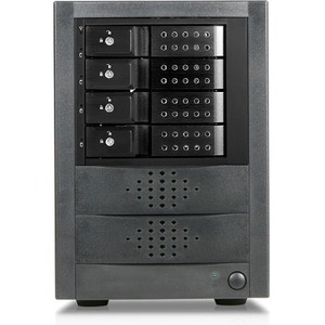 RAIDage 4-bay SAS/SATA 12Gb/s SFF-8644 Trayless Hotswap JBOD Enclosure JAGE5BT4MSBK-DE