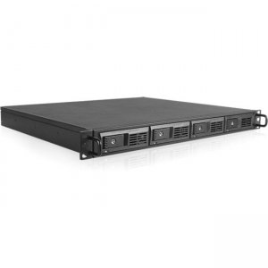 RAIDage 1U 4-bay 3.5" SAS/SATA 12Gb/s SFF8644 JBOD Trayless Hotswap Rackmount Chassis JAGEM140-HD