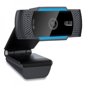 Adesso CyberTrack H5 1080P HD USB AutoFocus Webcam with Microphone, 1920 Pixels x 1080 Pixels, 2.1 Mpixels, Black ADECYBERTRACKH5
