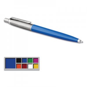 Parker Jotter Retractable Ballpoint Pen, Medium 0.7 mm, Blue Ink/Barrel PAR2076052 2076052
