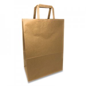 Prime Time Packaging Kraft Paper Bags, 1/6th BBL 12 x 7 x 17, Natural, 300/Bundle PTEFH12717 FH12717
