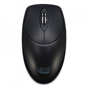 Adesso iMouse M60 Antimicrobial Wireless Mouse, 2.4 GHz Frequency/30 ft Wireless Range, Left/Right Hand Use, Black ADEM60
