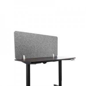 Lumeah Desk Screen Cubicle Panel and Office Partition Privacy Screen, 54.5 x 1 x 23.5, Polyester, Gray GN1LUDS55241G