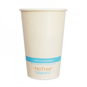 World Centric NoTree Paper Cold Cups, 16 oz, Natural, 1,000/Carton WORCUSU16C CUSU16C