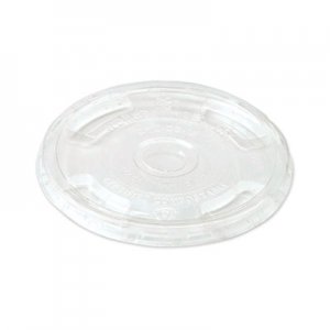 World Centric Ingeo PLA Clear Cold Cup Lids, Flat Lid, Fits 9-24 oz Cups, 1,000/Carton WORCPLCS12 CPLCS12