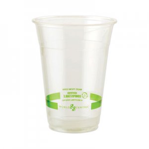 World Centric Clear Cold Cups, 20 oz, Clear, 1,000/Carton WORCPCS20 CPCS20