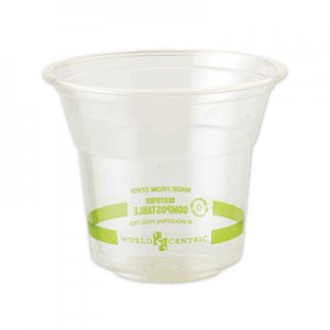 World Centric Clear Cold Cups, 10 oz, Clear, 1,000/Carton WORCPCS10 CPCS10