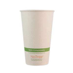 World Centric NoTree Paper Hot Cups, 16 oz, Natural, 1,000/Carton WORCUSU16 CUSU16