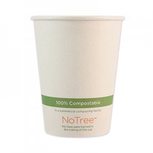 World Centric NoTree Paper Hot Cups, 12 oz, Natural, 1,000/Carton WORCUSU12 CUSU12