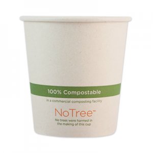 World Centric NoTree Paper Hot Cups, 10 oz, Natural, 1,000/Carton WORCUSU10 CUSU10