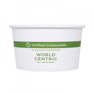 World Centric Paper Bowls, 12 oz, 4.5" Diameter x 2.5"h, White, 500/Carton WORBOPA12 BOPA12