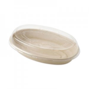 World Centric Fiber Burrito Bowl Lids, 9.7" Diameter, Clear, 300/Carton WORBOLCSUBB BOLCSUBB