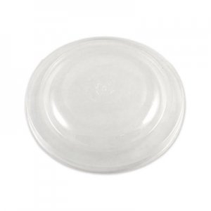 World Centric Fiber Bowl Lids, 7.5" Diameter x 1"h, Clear, 300/Carton WORBOLCS24 BOLCS24