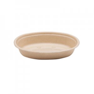 World Centric Fiber Burrito Bowls, 24 oz, 8" Diameter x 1.6"h, Natural, 400/Carton WORBOSCUBBS BOSCUBBS