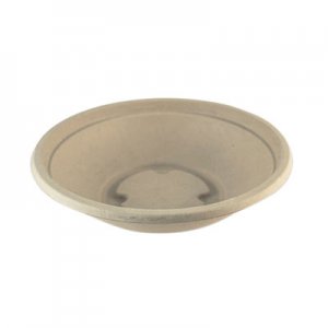 World Centric Fiber Bowls, 16 oz, 7.4" Diameter x 1.9"h, Natural, 500/Carton WORBOSC16 BOSC16