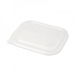 World Centric PLA Lids for Fiber Containers, 8.8 x 6.9 x 0.8, Clear, 400/Carton WORCTLCS3 CTLCS3