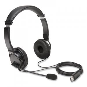 Kensington Hi-Fi Headphones with Microphone, Black KMWK97601WW K97601WW