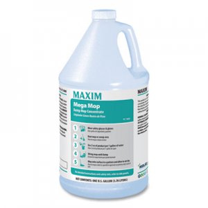 Maxim Mega Mop Damp Mop Concentrate, Lemon Scent, 1 gal Bottle, 4/Carton MLB18000041 180000-41