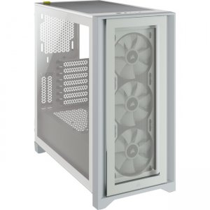 Corsair iCUE RGB Tempered Glass Mid-Tower ATX Case - White CC-9011205-WW 4000X