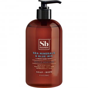 Soapbox Sea Minerals & Blue Iris Liquid Hand Soap 77148CT SBX77148CT