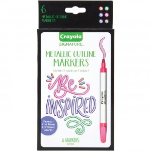 Crayola Metallic Outline Paint Markers 586701 CYO586701