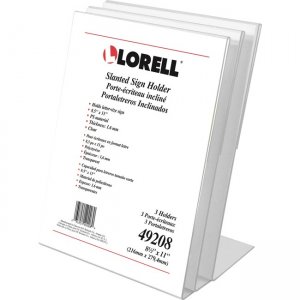Lorell L-base Slanted Sign Holder Stand 49208 LLR49208