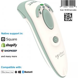 Socket Mobile DuraScan® , Ultimate Barcode Scanner for Health Care, White CX3866-2899 D755